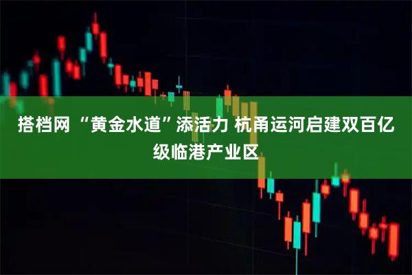 搭档网 “黄金水道”添活力 杭甬运河启建双百亿级临港产业区